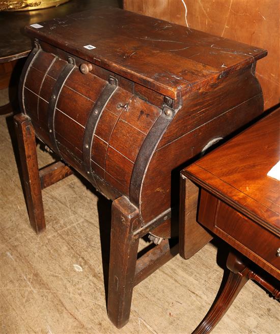 Oak butter churn